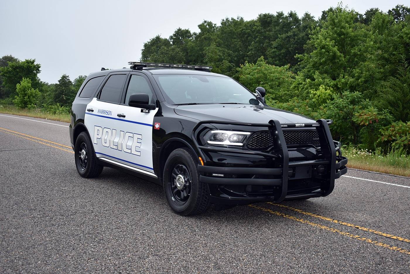 Patrol SUV, three-quarter front view